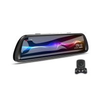 Camera Video Auto Oglinda DVR Dubla FullHD Techstar® K62, Unghi 170°, Display IPS LED 10", Nightvision, Wide Range - 10