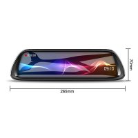 Camera Video Auto Oglinda DVR Dubla FullHD Techstar® K62, Unghi 170°, Display IPS LED 10", Nightvision, Wide Range - 1