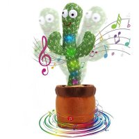 CACTUS dansator si vorbitor cu LED-uri Colorate / Jucarie interactiva OF - 1