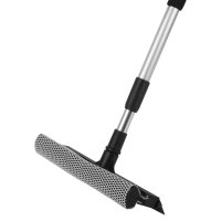 Racleta geam extensibila, 25cm, aluminiu, maner 70-120cm, negru - 2