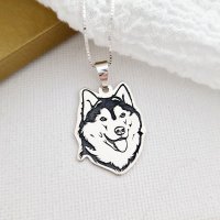 Lantisor cu pandantiv Husky - Argint 925 - 1