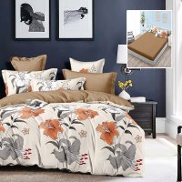 Lenjerie Finet 6 Piese cu Husa pentru Pat 160x200 si 180x200 - hf6p239 - 1