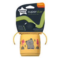 Cana Galbena cu Pai si Protectie Bacshield™ pentru Copii de la 6 Luni, 300ml, Tommee Tippee - 1