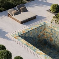 Gresie portelanata Portofino 30x60 cm, mata, antiderapanta R10 pentru piscina - 4