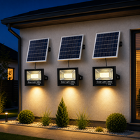 Pachet 3 Proiectoare Solare LED 200W cu Telecomanda, IP67, Lumina Rece - 1