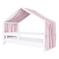 Baldachin muselina pentru pat tip casuta, Little Amy, Mov deschis, 400 cm - 5