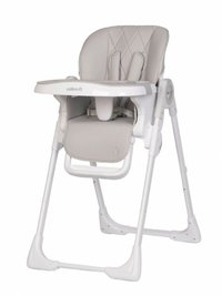 Scaun de masa pliabil 2 in 1, ajustabil pe inaltime, cu centura de siguranta si 2 tavite, Colibro Noto Dove - 24