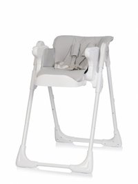 Scaun de masa pliabil 2 in 1, ajustabil pe inaltime, cu centura de siguranta si 2 tavite, Colibro Noto Dove - 2