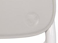 Scaun de masa pliabil 2 in 1, ajustabil pe inaltime, cu centura de siguranta si 2 tavite, Colibro Noto Dove - 5