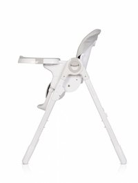 Scaun de masa pliabil 2 in 1, ajustabil pe inaltime, cu centura de siguranta si 2 tavite, Colibro Noto Dove - 14