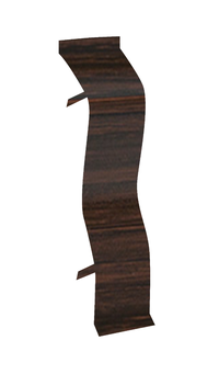 Conector PVC Korner LP52 Wenge pentru Plinte - 1