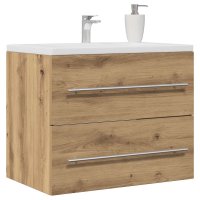Dulap de baie pentru chiuveta din lemn prelucrat Stejar Artisan - 4