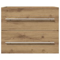 Dulap de baie pentru chiuveta din lemn prelucrat Stejar Artisan - 6