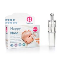 Aspirator nazal, Petite&Mars, Happy Nose, Utilizare manuala sau racordat la aspiratorul casnic, Fara BPA, 0 luni+ - 1