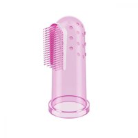 Degetar din silicon Baby Ono roz pentru masarea gingiilor - 3