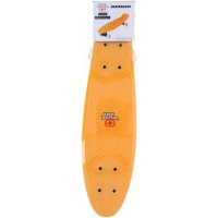 Skateboard pentru copii No Fear, dimensiuni 57x15x9cm, material PP/PVC, culoare portocalie - 1