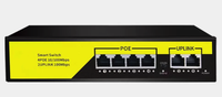 Comutator inteligent de retea Andowl Q JH09 POE cu 6 porturi 100M - 1