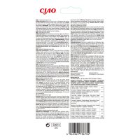 INABA Churu Skin & Coat, Ton și Scoici, plic, tub recompense fără cereale pisici, piele & blană, (piure), 56g - 3