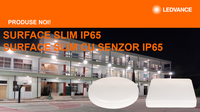 Plafoniera LED cu Senzor de Miscare Ledvance SURFACE SLIM ROUND 200, 19W, 2000 lm, Lumina Neutra 4000K, IP65/IK10 - 5