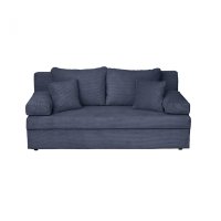 Canapea ANA LUX extensibila, 3 locuri, cu lada depozitare, albastru, 185x82x80 cm - 1