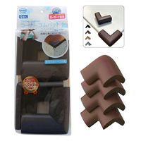 Set 4 protectii colturi pentru mobila Car Boy Safety Maro din spuma 18x37x15x4 - 10