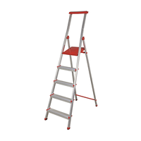 Scara pliabila din aluminiu 1111 cu 5 trepte si platforma - inaltime 181 cm, capacitate 150 Kg - 1