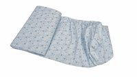 Set cearceafuri Blue Moon patut bebelus cu elastic din bumbac 63x127 cm KidsDecor - 2