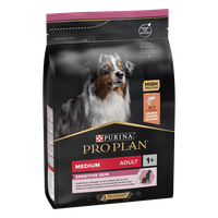 PURINA PRO PLAN ADULT Sensitive Skin, Talie Medie, Somon, 3 kg - 1