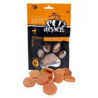 PET'S DESSERT Rings, XS-XL, Pui, punguță recompense fără cereale câini, 80g - 2