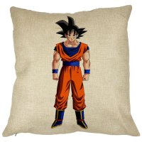 Perna Decorativa Dragonball Goku 40x40 cm cu Husa Detasabila - 4