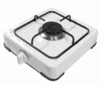 Aragaz portabil alb, model 2811, cu 1 arzator si alimentare la butelie - 1