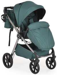 Carucior 3 in 1 Cangaroo Unique, pana la 22 kg, landou, sezut reversibil, scoica auto i-Size 40-87 cm, verde - 1