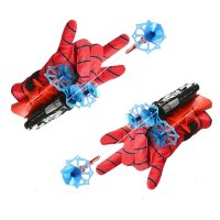 Manusi Spiderman cu ventuze,sfoara si lansator, IdeallStore®, rosu - 5