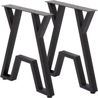Set de Picioare pentru Masa Homs, Metal Negru, 60x72 cm, Model 30687 - 1