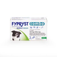 Fypryst Combo Dog M 134 mg, pipete antiparazitare caini talie medie (10 - 20 kg), 3 buc - 1
