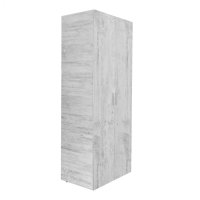 Dulap ALMA 2 usi, 5 rafturi, pin antichizat, 80x52x203 cm - 1