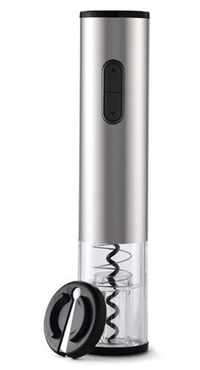 Tirbuson electric pentru sticle de vin cu dispozitiv inlaturare sigiliu Argintiu - 1