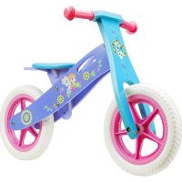 Bicicleta din lemn Seven-Frozen pentru copii, Mov si Albastru - 1