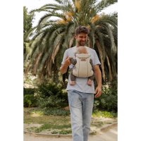 Marsupiu bebe, Jane, Dual, Ergonomic, De la nastere pana la 15 Kg, Conform EN 13209-22015, Sand - 5