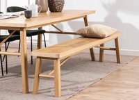 Banca Galway din stejar natural, 45 x 200 x 36 cm - 2