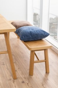 Banca Galway din stejar natural, 45 x 200 x 36 cm - 4