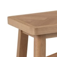 Banca Galway din stejar natural, 45 x 200 x 36 cm - 8