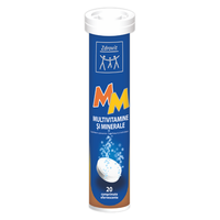 Multivitamine si minerale efervescente, 20 comprimate - 1