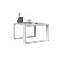 Masuta living CHILE, alb, 60x60x40 cm - 1
