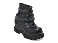 Bocanci negri GRYXX 61215 din piele naturala - 1