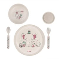 Set 5 piese Reer Growing vesela pentru mancarea copiilor din materiale naturale - 6