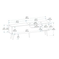 Consola TV Alba Verde 150x29.6x49.6 cm - 6