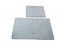 Set 2 Covorase de Baie Plush Gri Deschis - 2