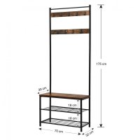 Cuier Vasagle, 70x32.5x175cm - 6