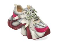 Pantofi sport GRYXX gri model 5822 din material textil si piele naturala - 1